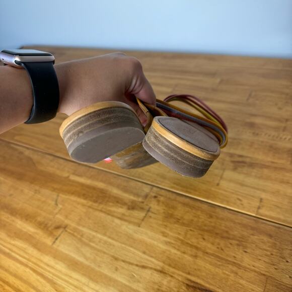 Madewell The Meg Slide Sandals Rainbow Strappy Leather Flats Size 7 - Picture 5 of 6